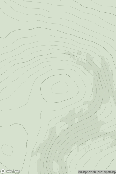 Thumbnail image for Meallan Buidhe [Kyle of Lochalsh to Garve] showing contour plot for surrounding peak